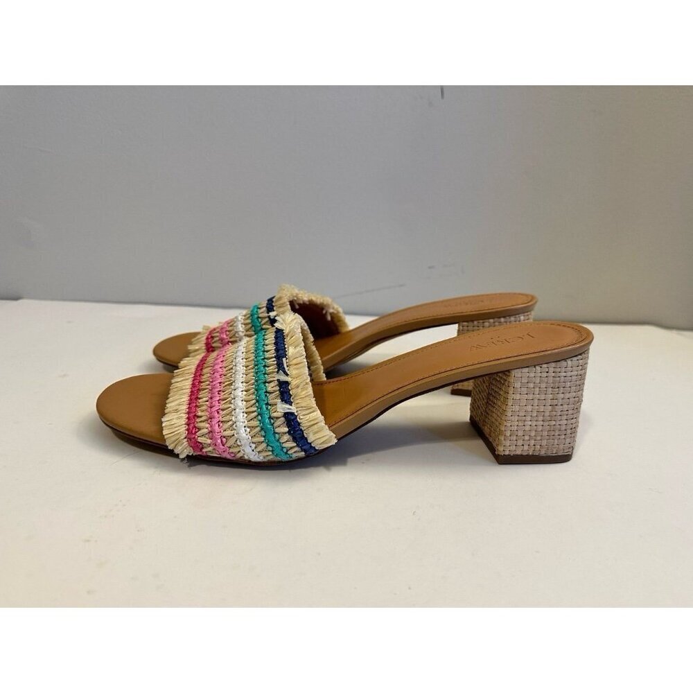 J.Crew Factory Woven Mule Heels Size 11 - Picture 3 of 8